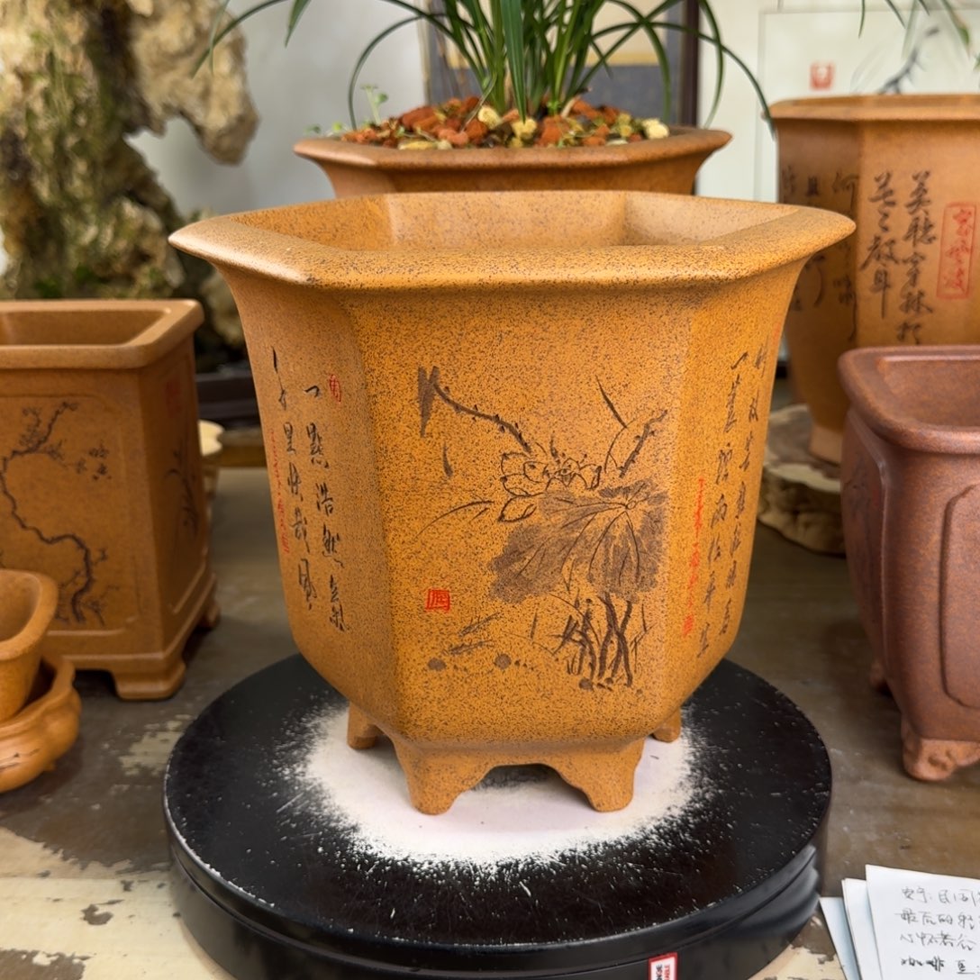 ◕***意花盆紫砂紫砂花盆