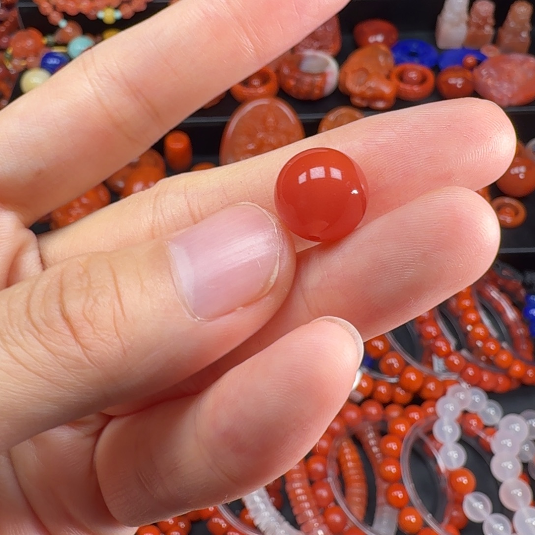 南红玛瑙未镶嵌配饰12mm