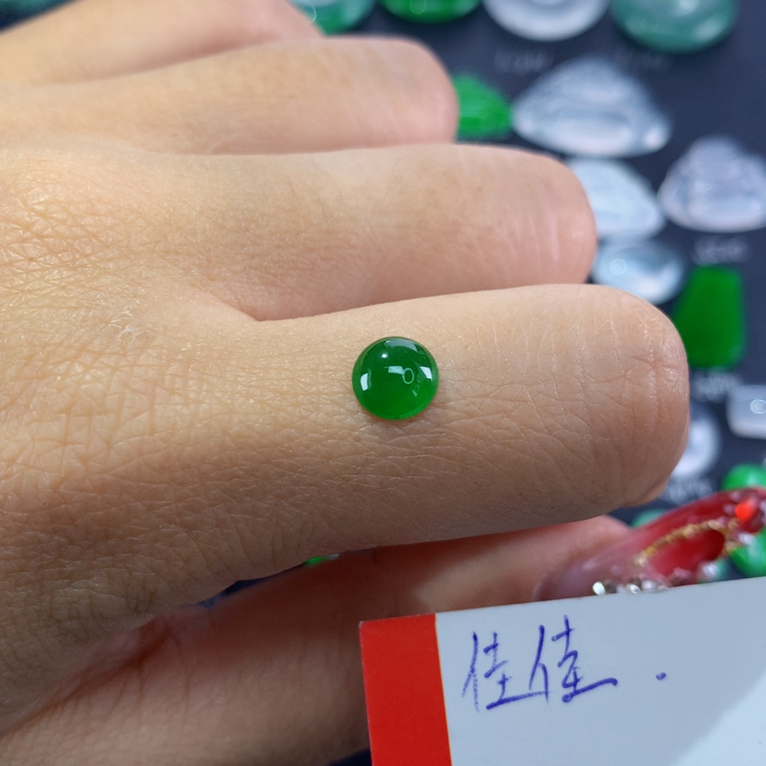 翡翠颈饰未镶嵌纯天然缅甸翡翠A货