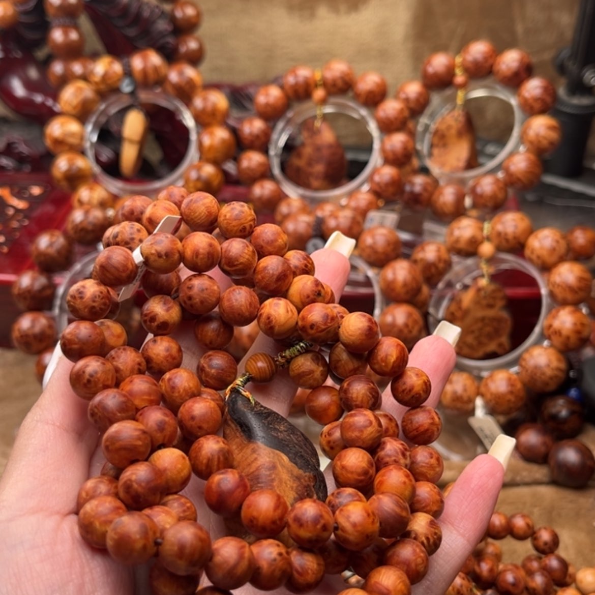 【闪购商品】柏木（崖柏）手串/手链头**T