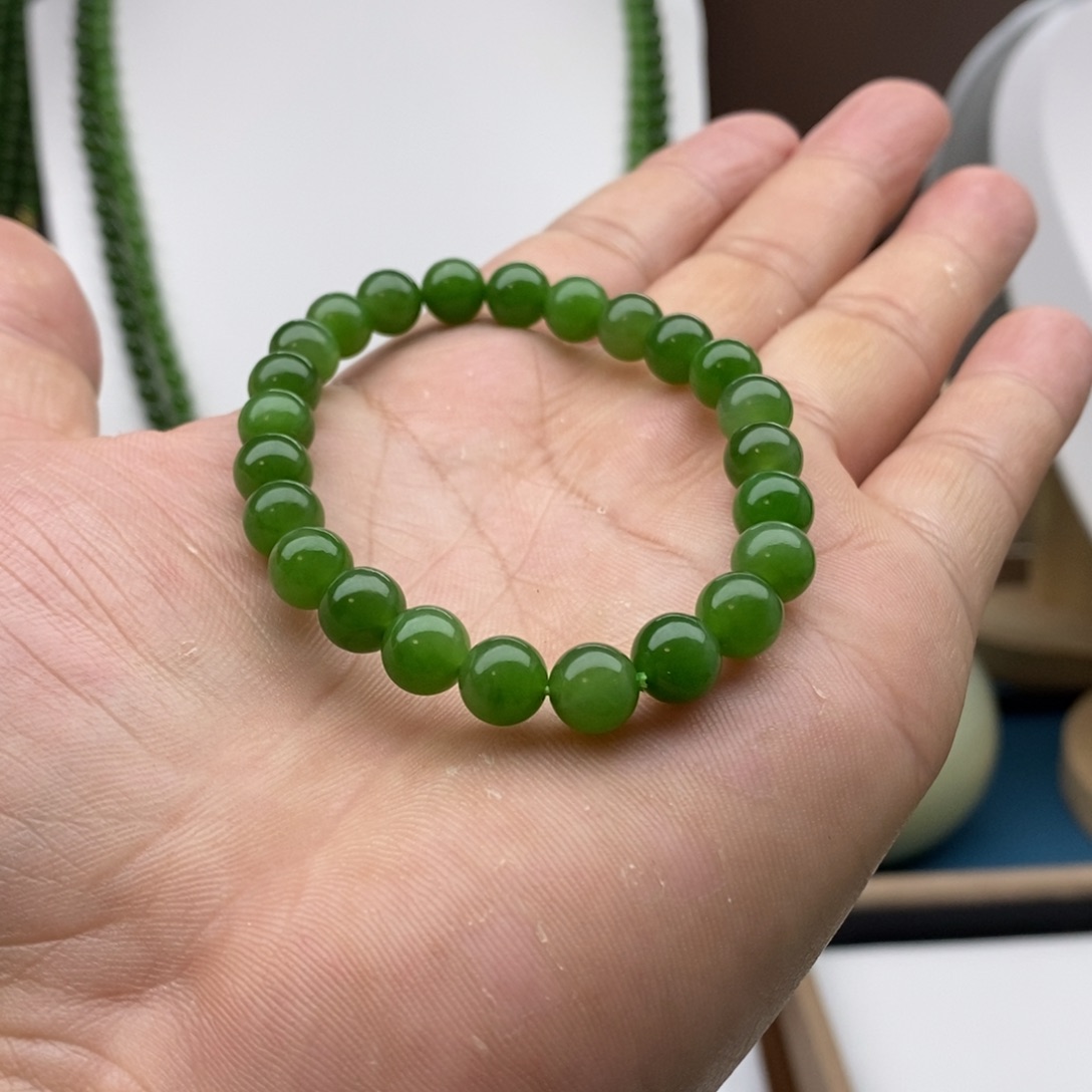 和田玉（碧玉）颈饰未镶嵌M卡8