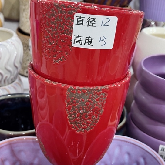 多肉绿植陶瓷花盆9.9包邮，有孔