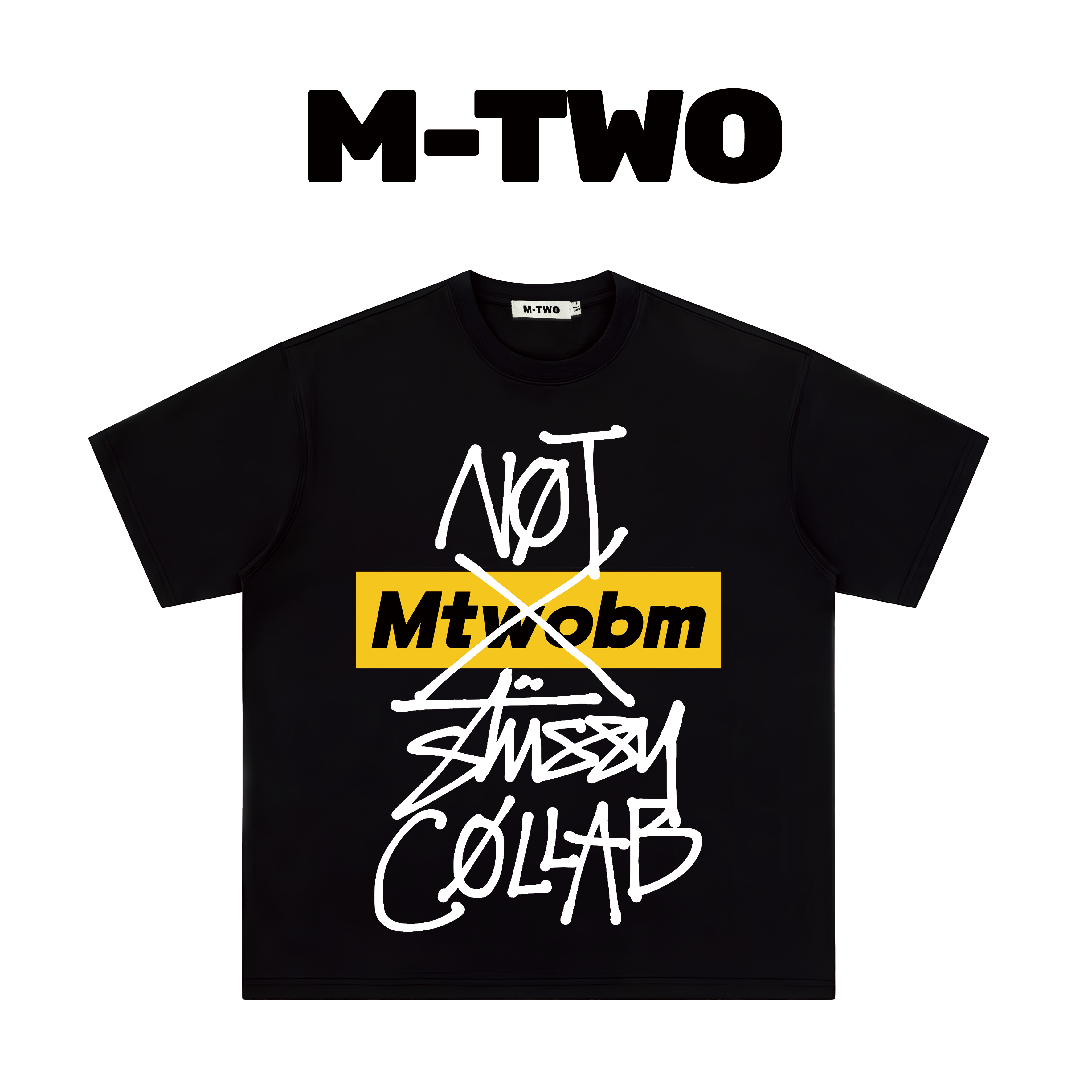 M-TWO重磅美式NOT MTWO联名款 短袖T恤