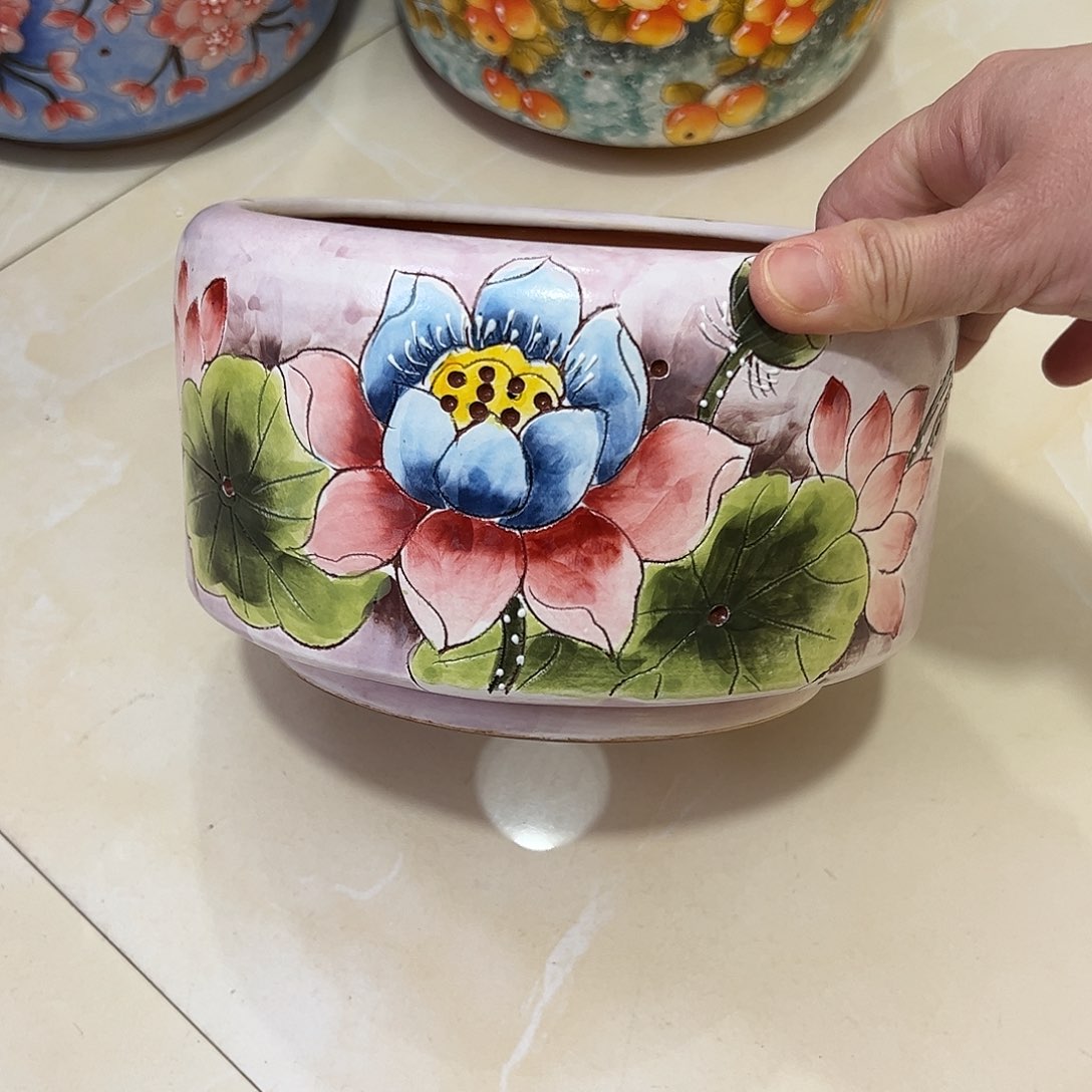 景德镇陶瓷花盆景德镇陶瓷花盆