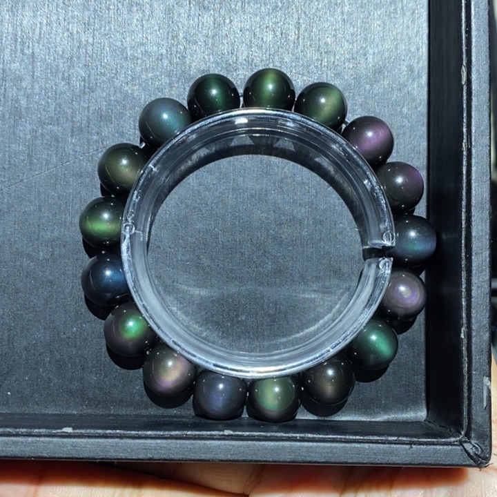 黑曜岩手链未镶嵌不****糖