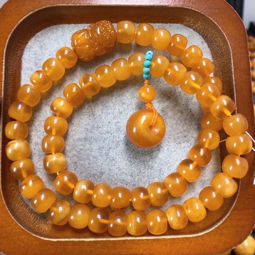 蜜蜡手串未镶嵌蜜蜡手串