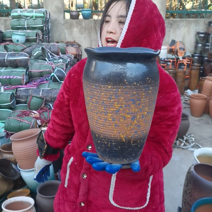 红陶口20高31一个盆