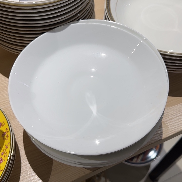 瓷9寸深盘白瓷2个装微瑕