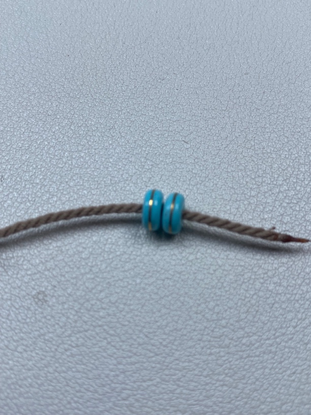 原矿绿松石面包隔片