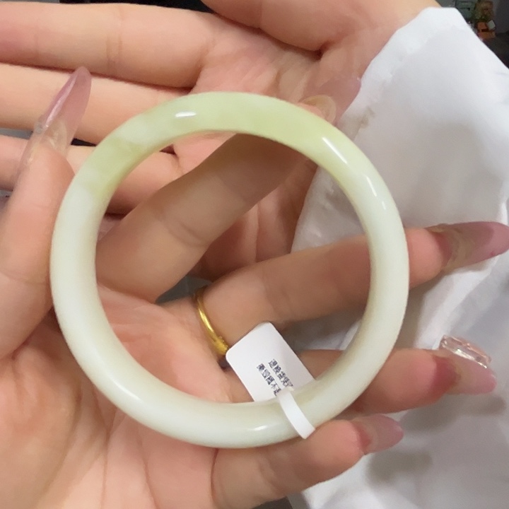 蓝田玉（蛇纹石化大理石玉）手镯未镶嵌宁**远