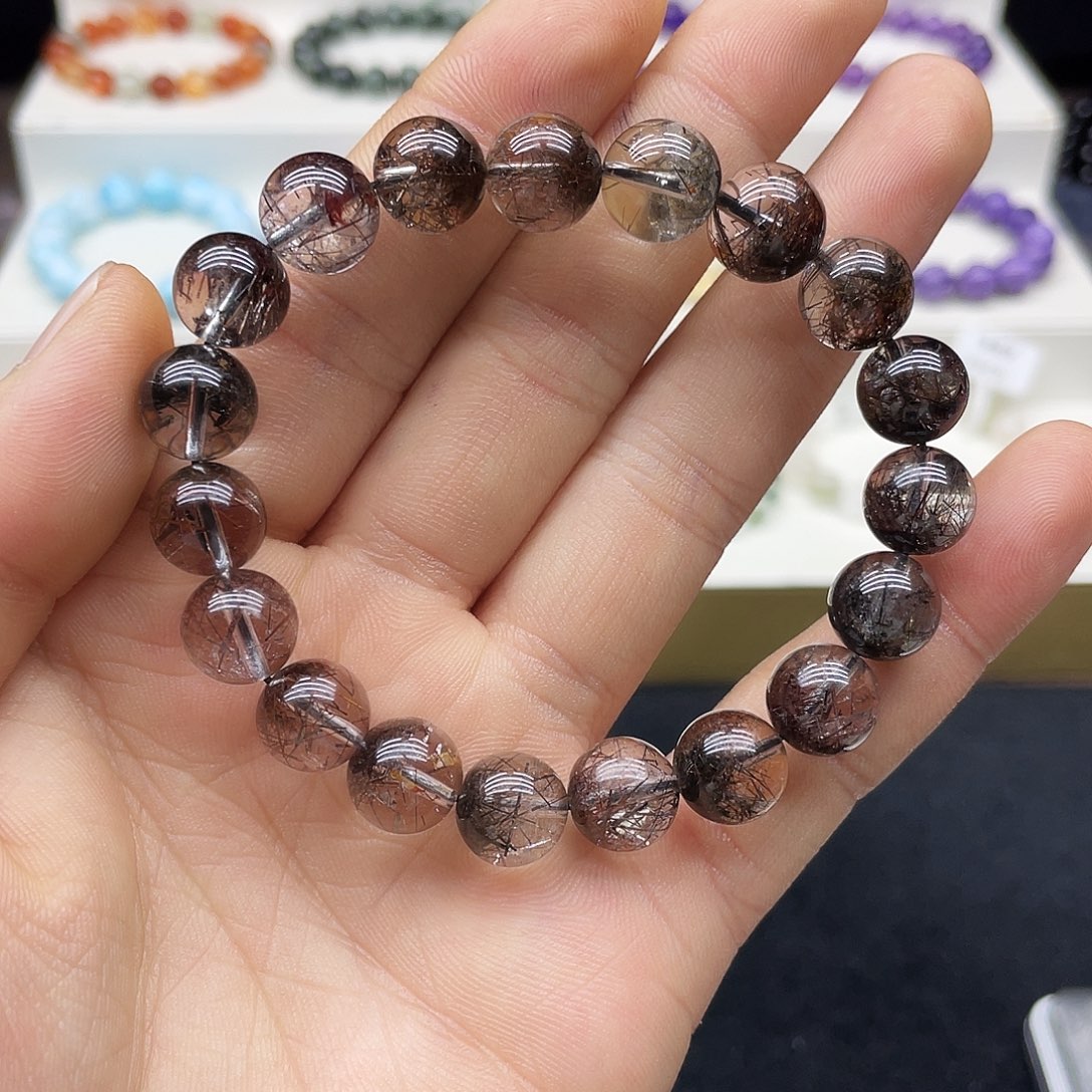 水晶手链未镶嵌发晶幽灵共生10.5