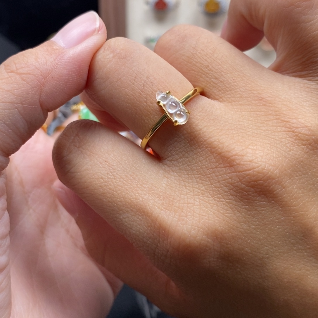 翡翠银S925镶嵌戒指