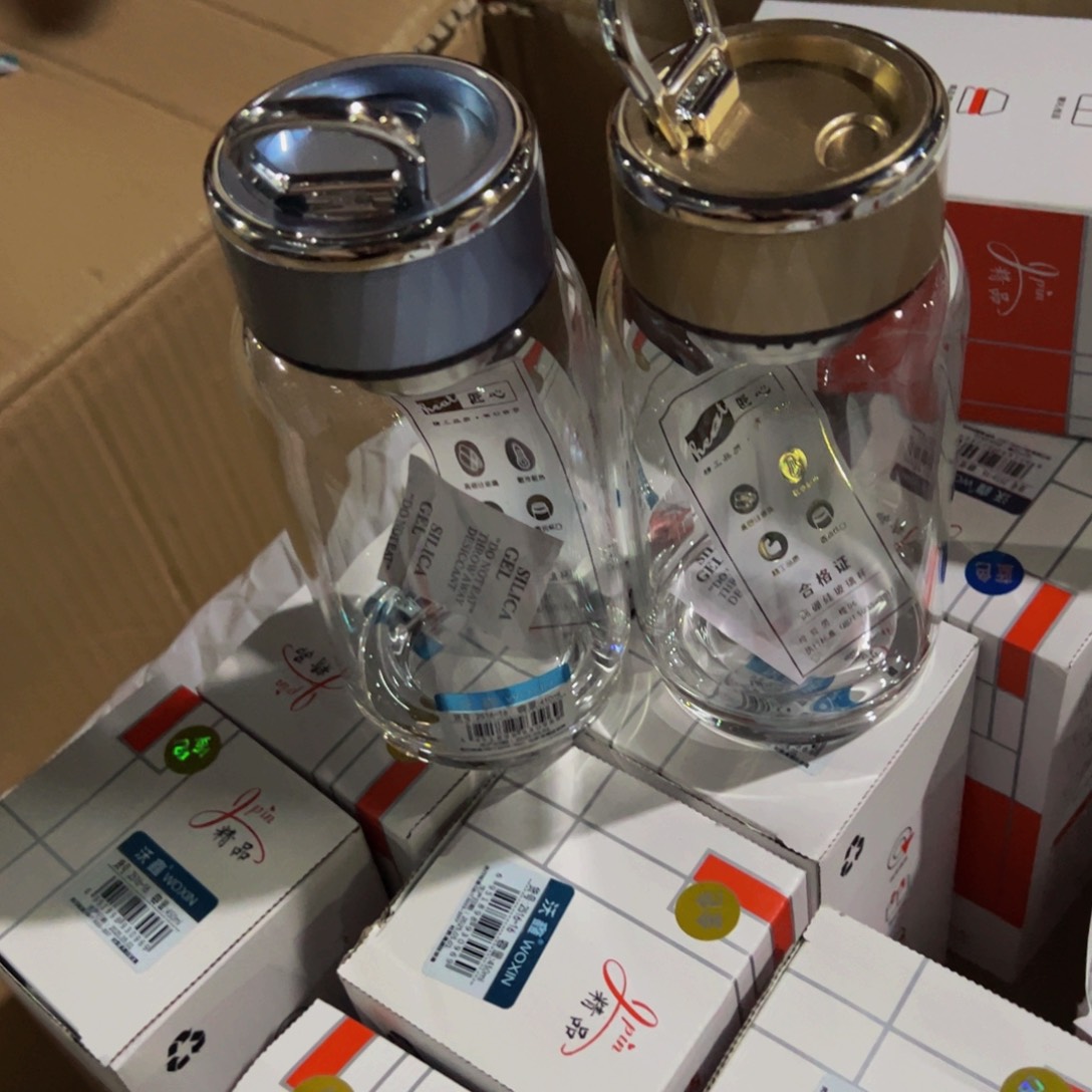 沃鑫单层烫手玻璃杯450颜色随机微瑕