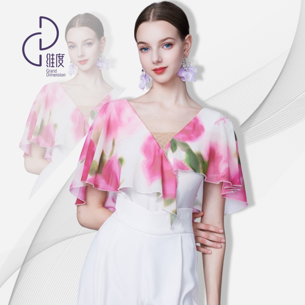 【维度舞服】Y492新款女士上衣摩登舞蹈服