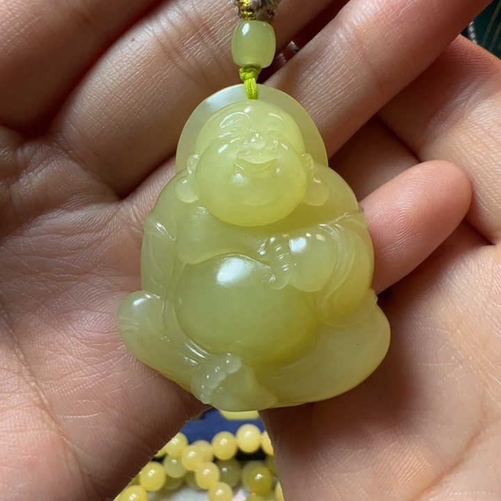 和田玉（黄玉）颈饰未镶嵌
