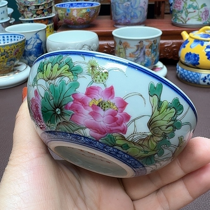 瓷片景德镇仿古手工制作精品展示
