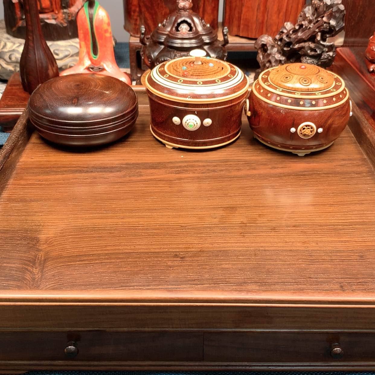 【闪购商品】紫檀木类成套家具爱***粥