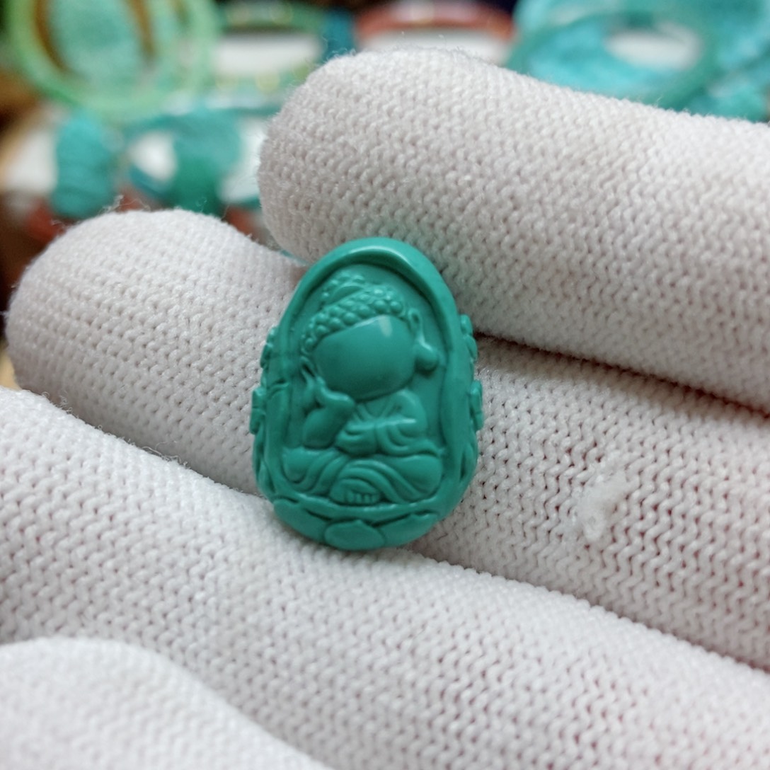 绿松石珠子未镶嵌