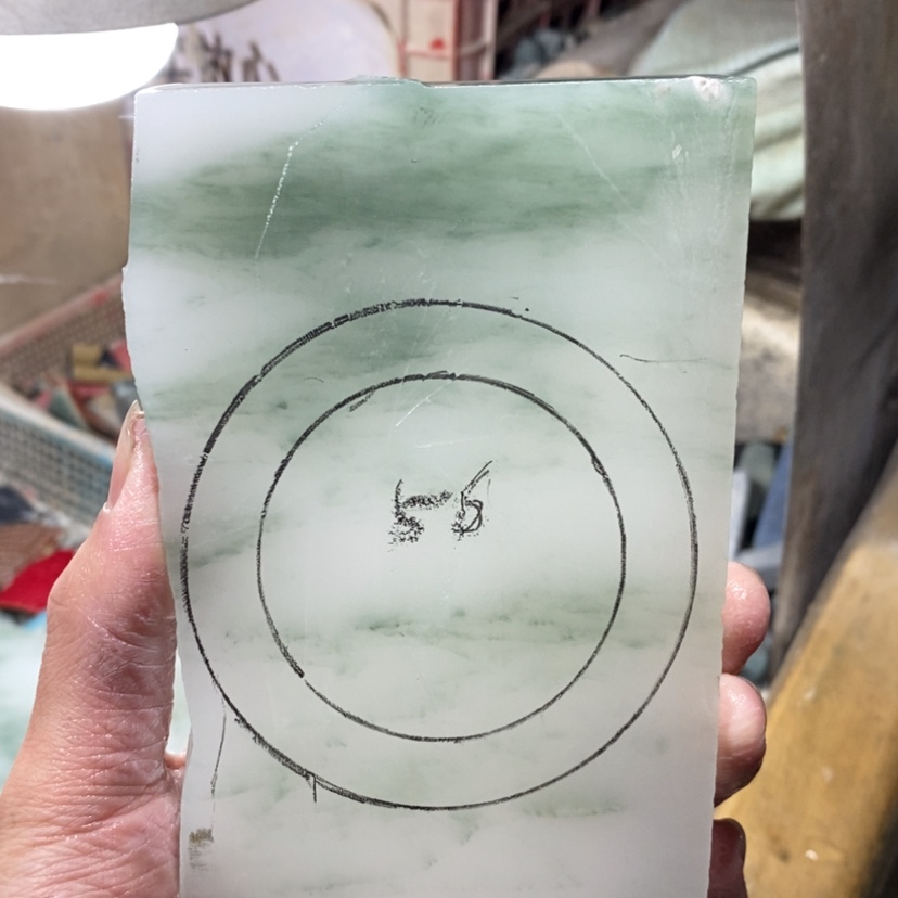 【闪购商品】石英质玉（天山翠）手镯未镶嵌倘****装定制手镯