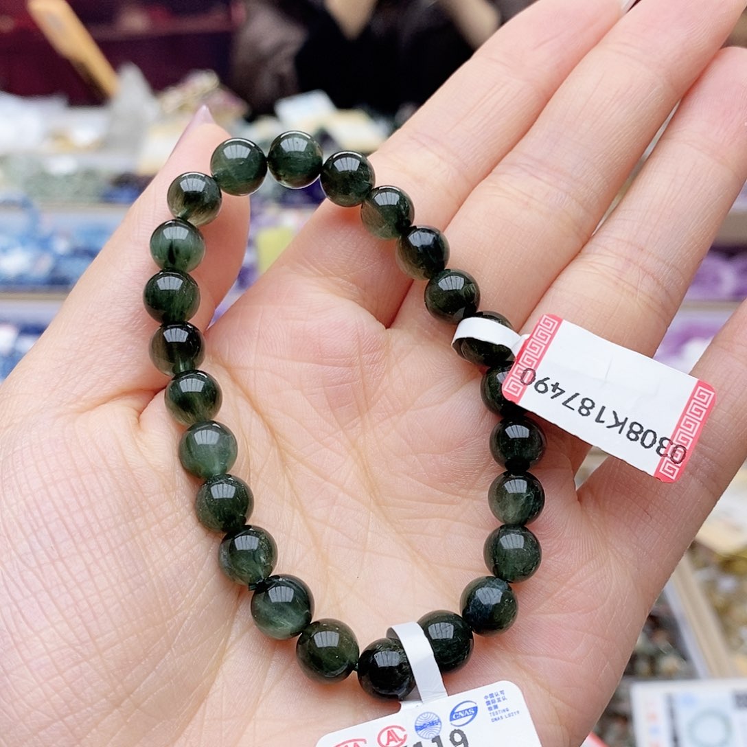 水晶手链未镶嵌X119 绿发晶