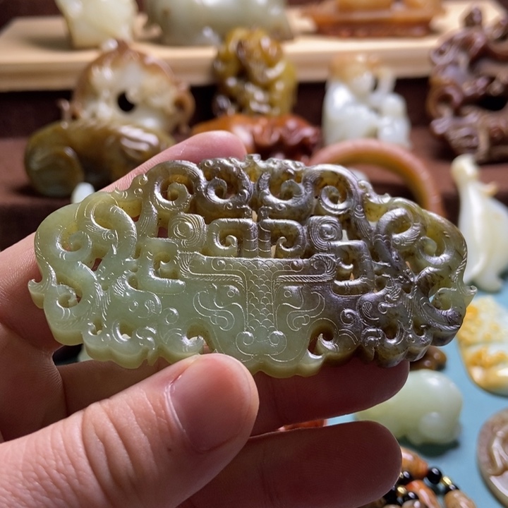 和田玉未镶嵌挂件