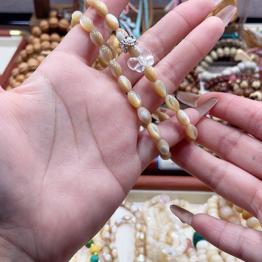 吊坠猴头核桃鱼骨双圈diy手串