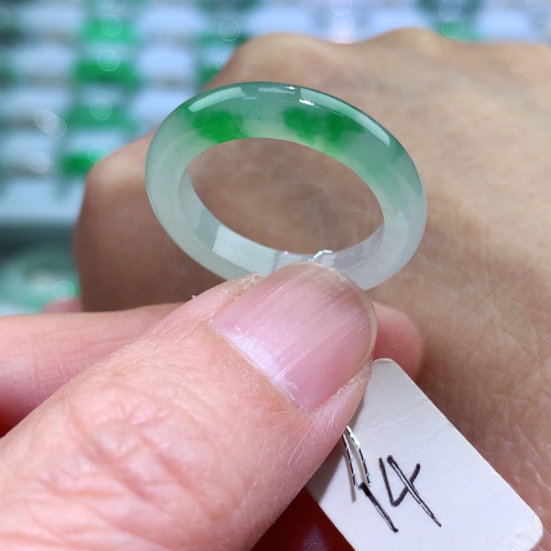 未镶嵌戒指翡翠14号