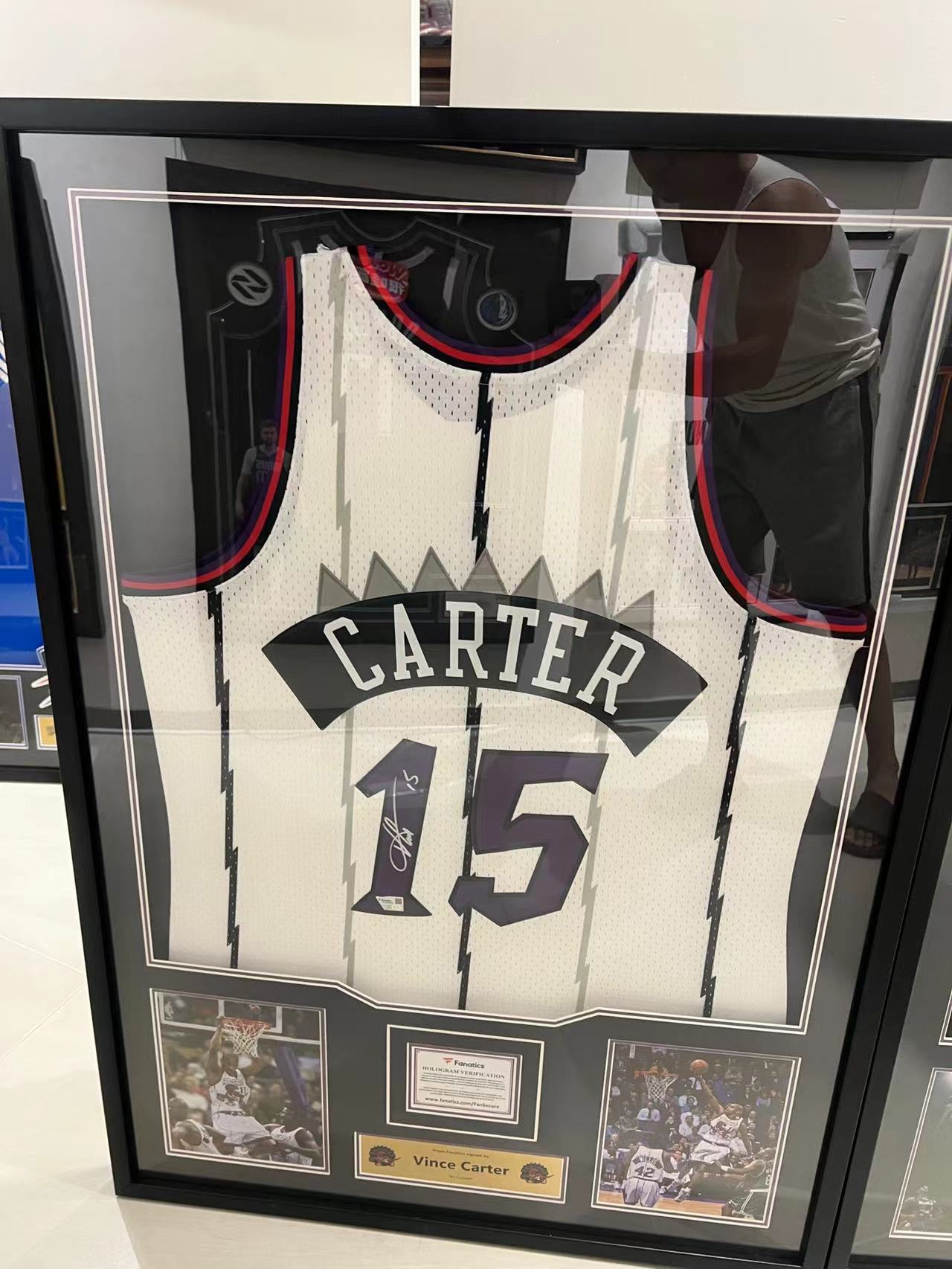 （麦扣体育）卡特猛龙签名球衣