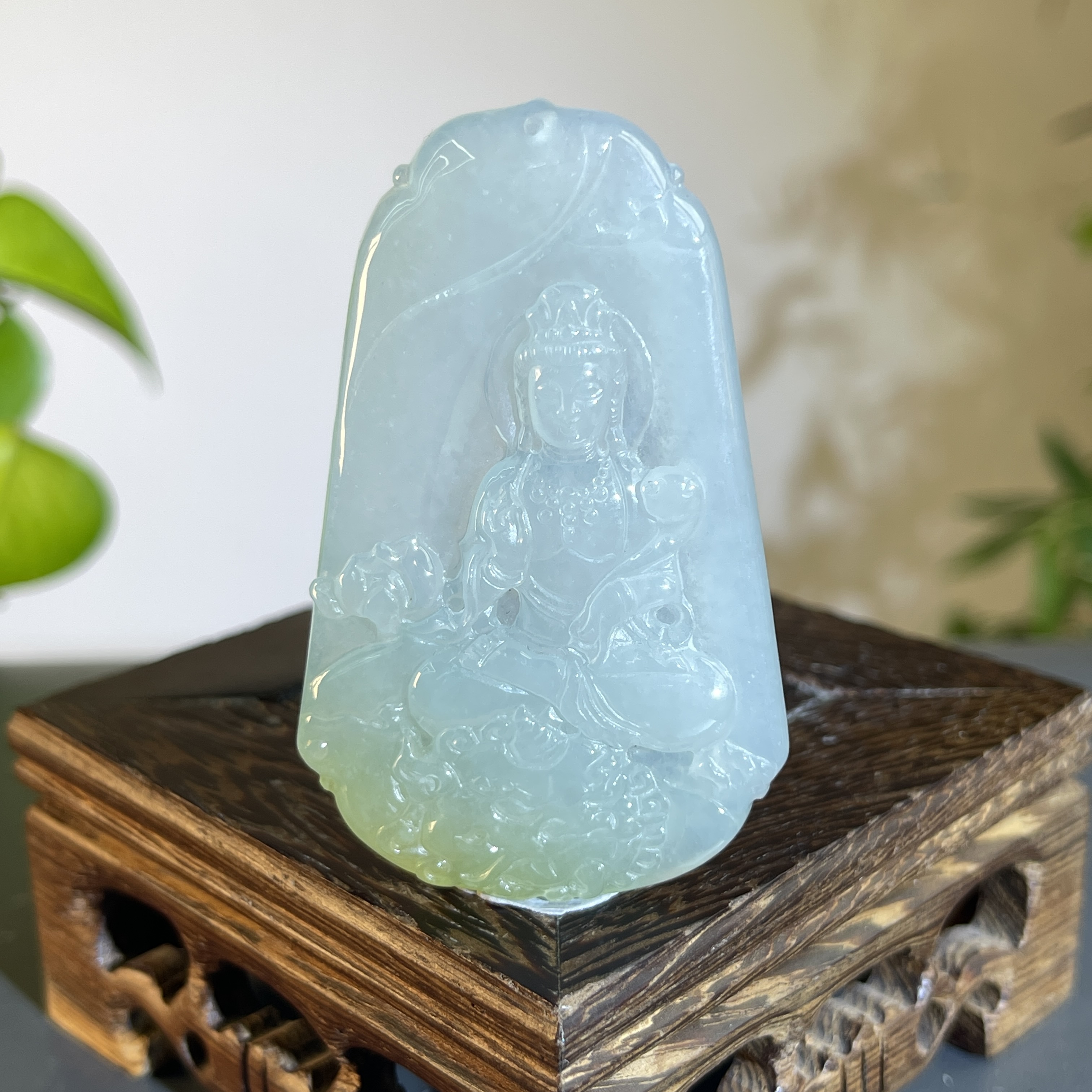 JTB14-189 天然缅甸A货翡翠  文殊