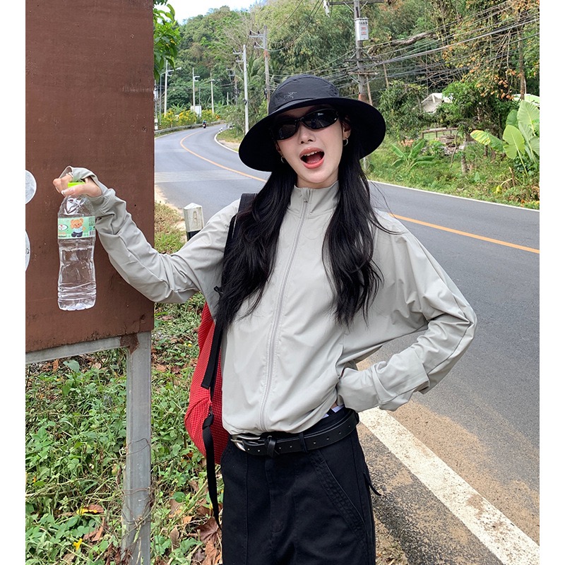 防晒衣upf50+女夏款原纱防晒外套立领百搭 126