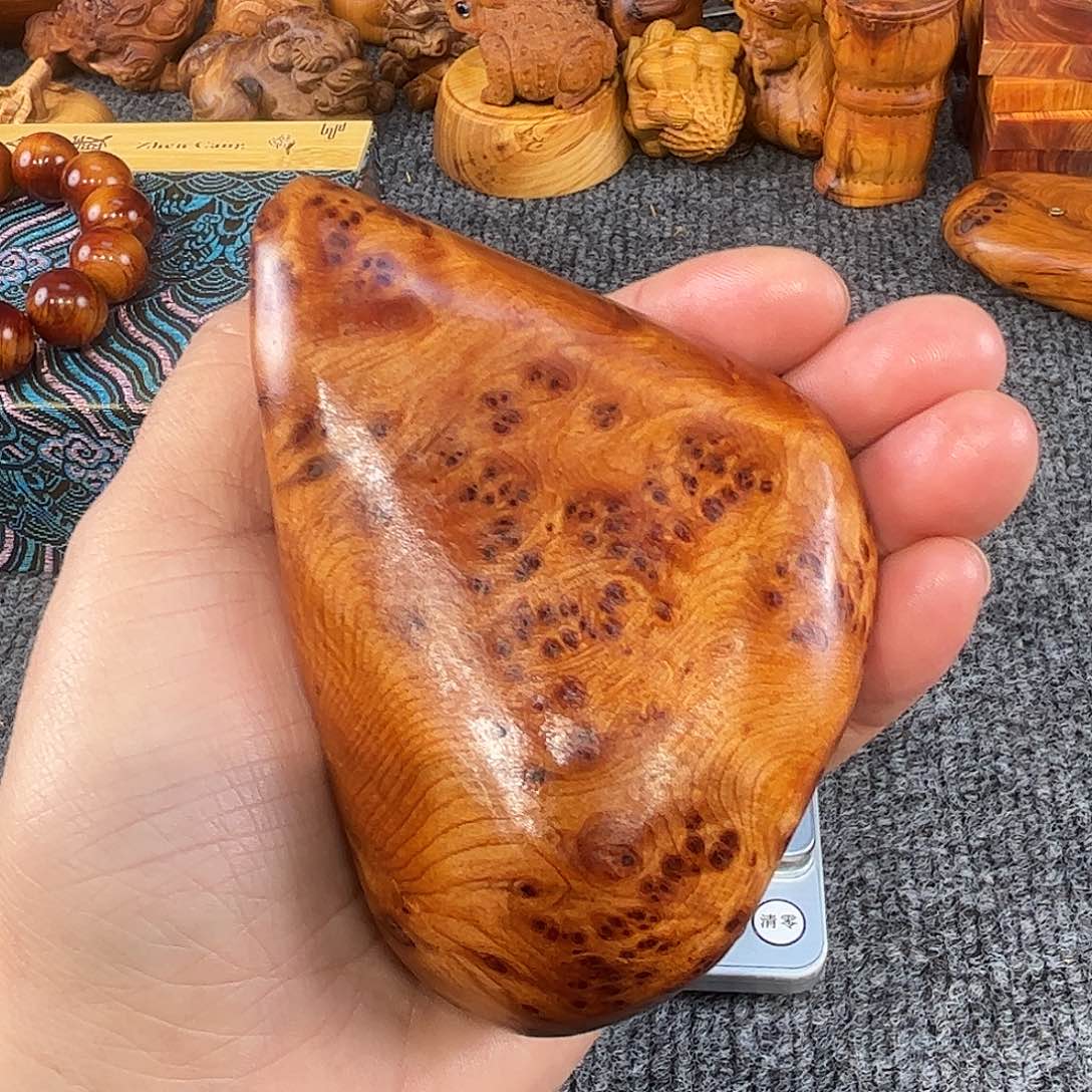 山***滩崖柏太行崖柏骨料瘤花手把件