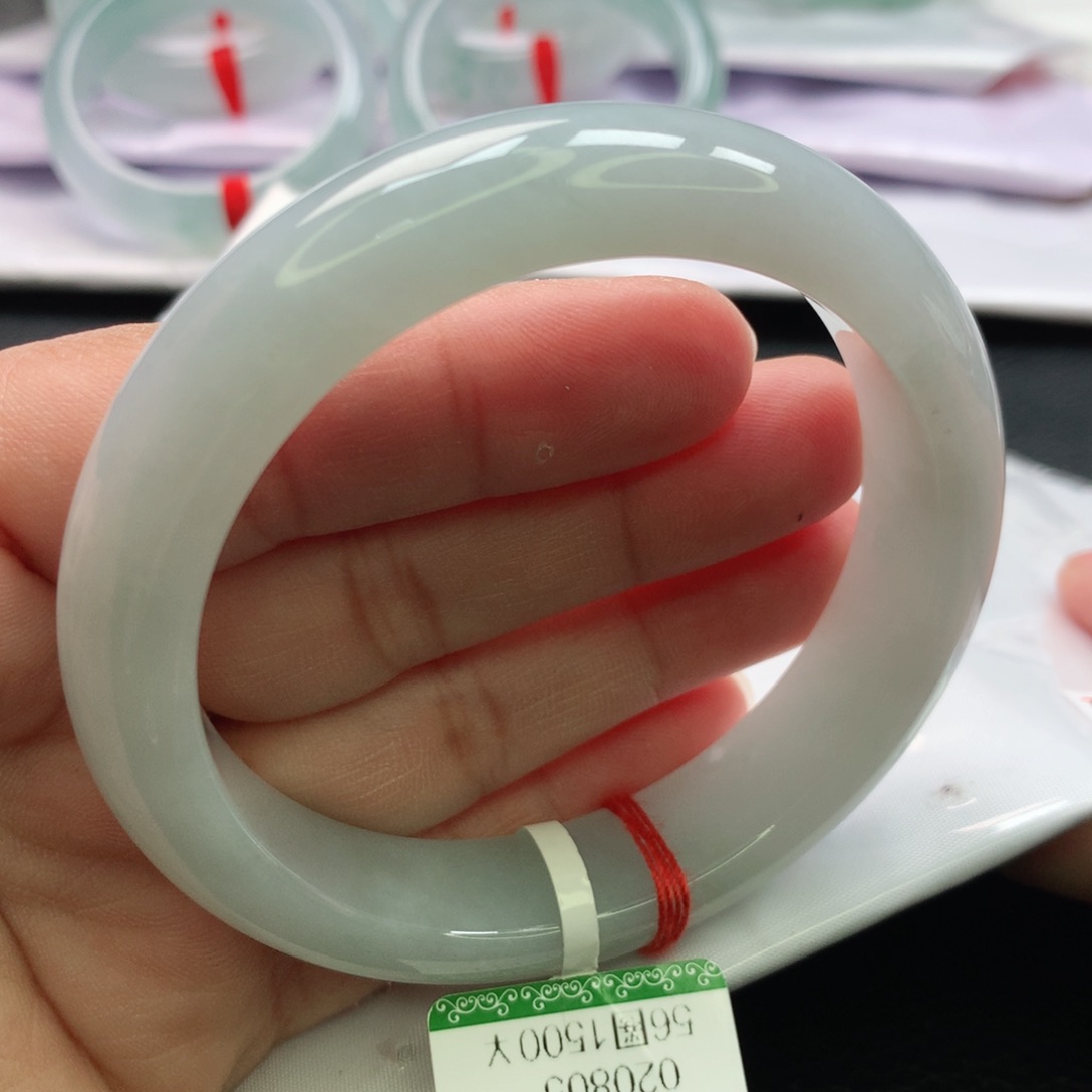 翡翠手镯未镶嵌缅甸56.57