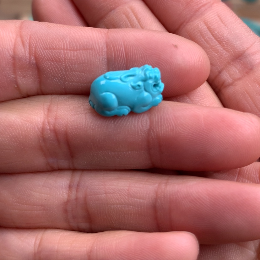 【闪购商品】绿松石精品貔貅1.79g未镶嵌