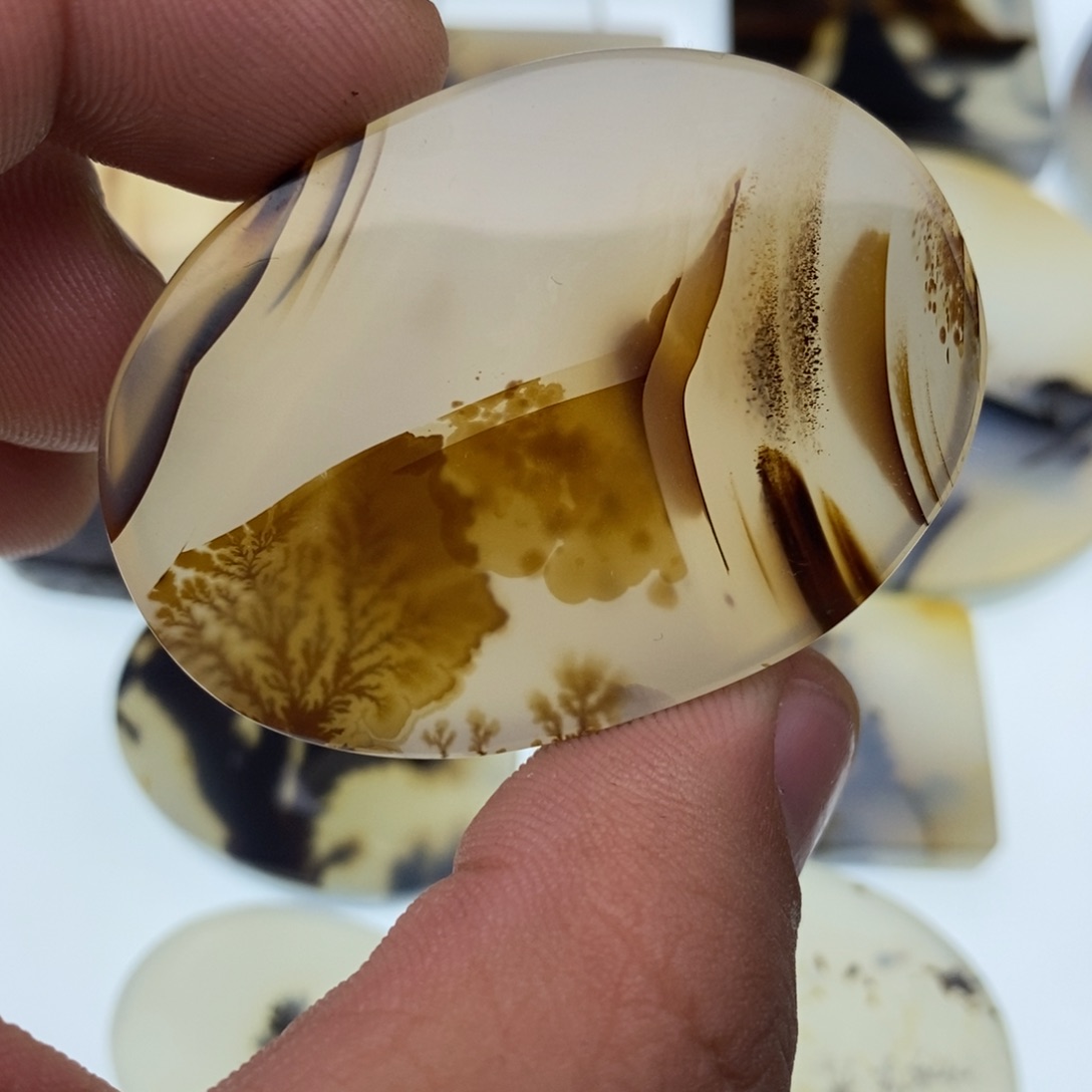 玛瑙/玉髓牌子足银镀金镶嵌