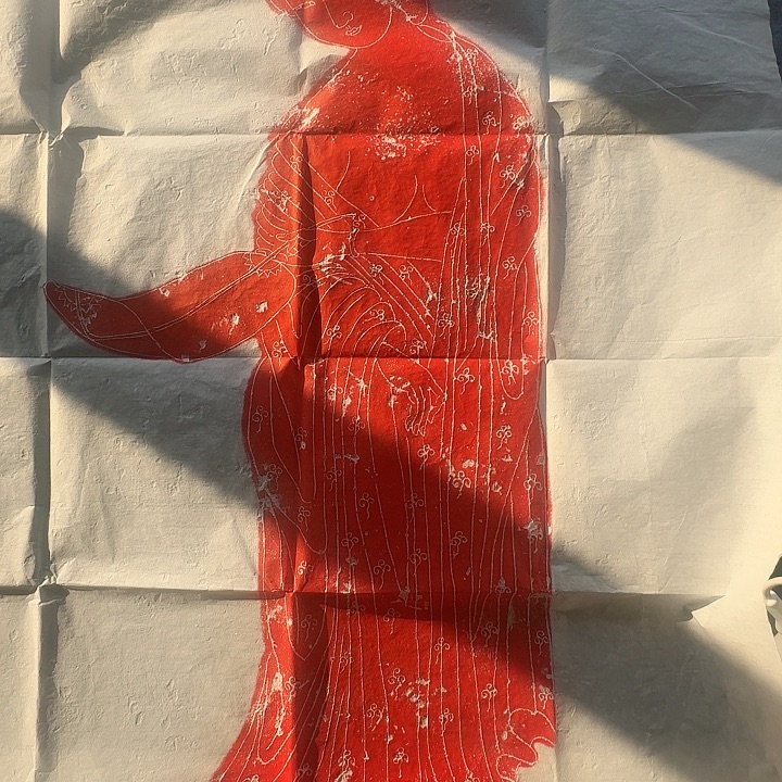 印石昌化石持扇仕女图