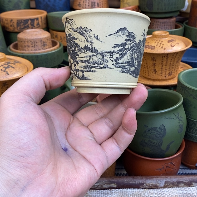 【闪购商品】紫砂杯子宜兴全手工紫砂杯