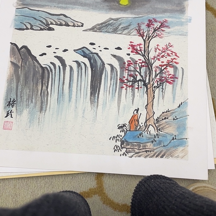 国画38-38卡纸作品艺