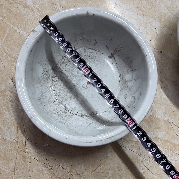 陶摆件20厘米老白胎汤锅