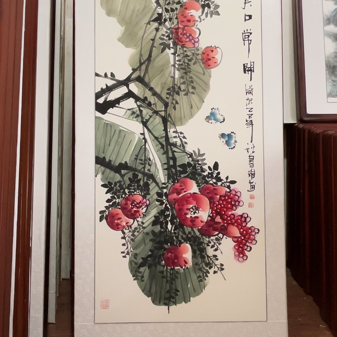 国画带框尺寸63*123厘米