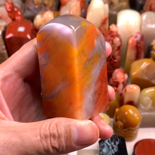 木***木老挝石经典老挝五彩大方章