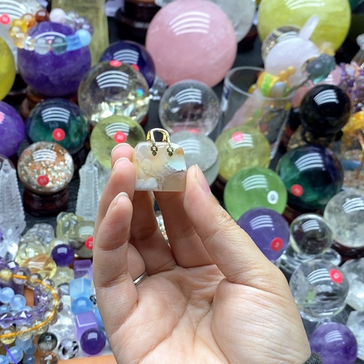 石材天然水晶摆件