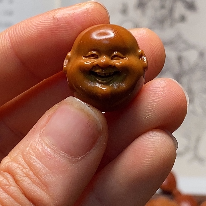 (****手串/手链橄榄核笑佛头