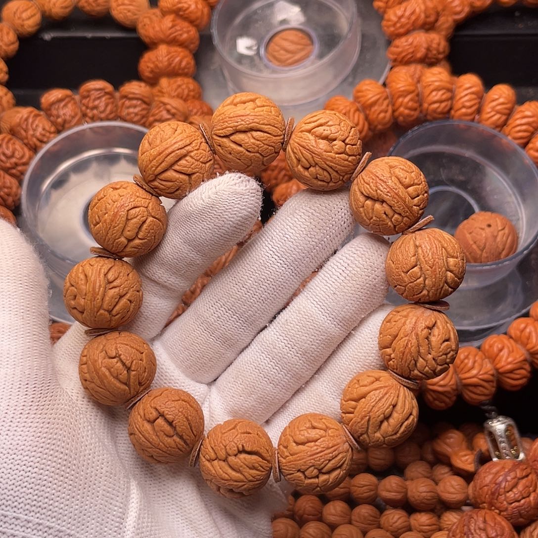 桃核手串精品金丝龙珠2.0