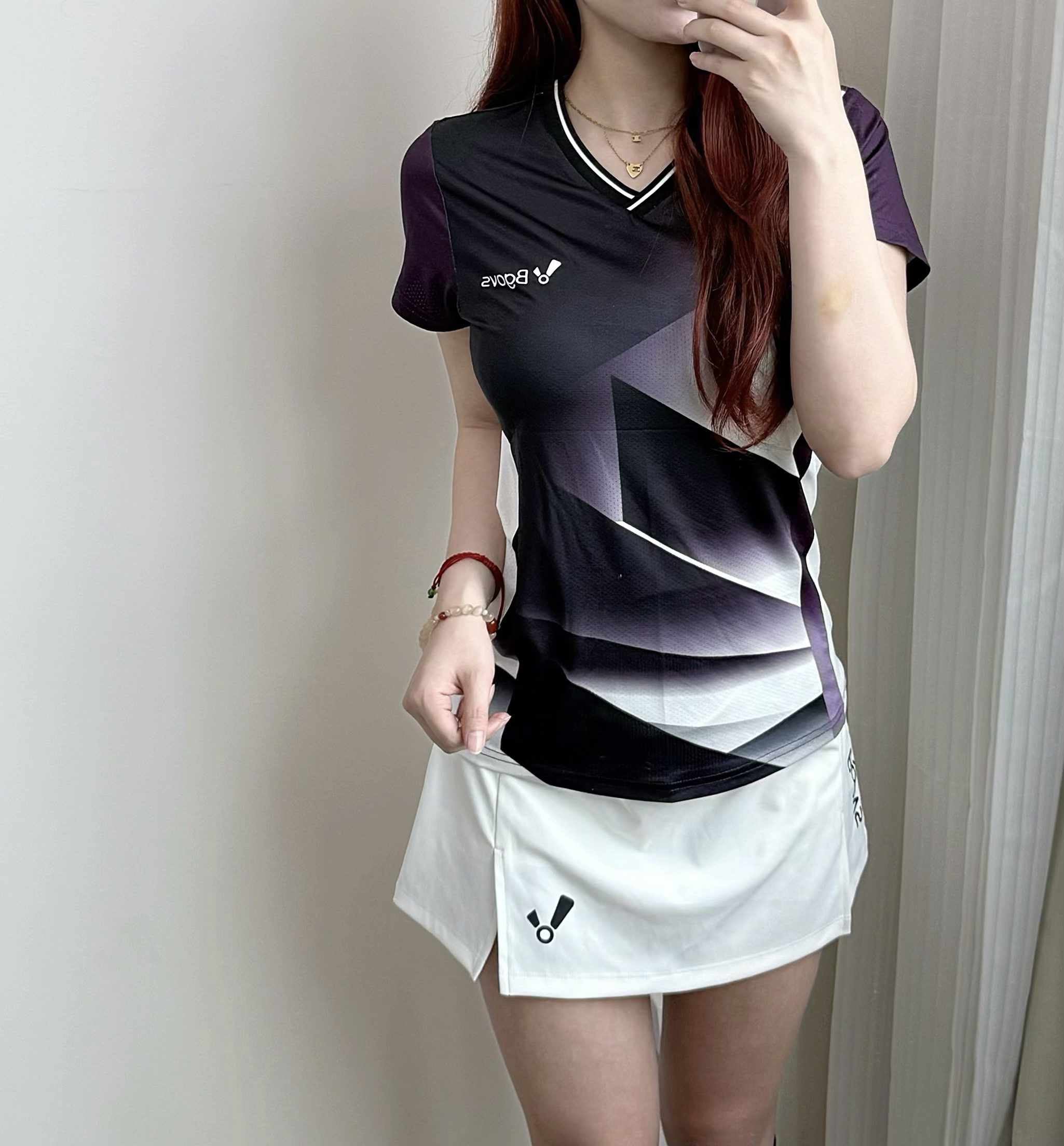 BGOVS韩国2025夏季新品羽毛球服男女速干吸汗运动短袖情侣短袖T