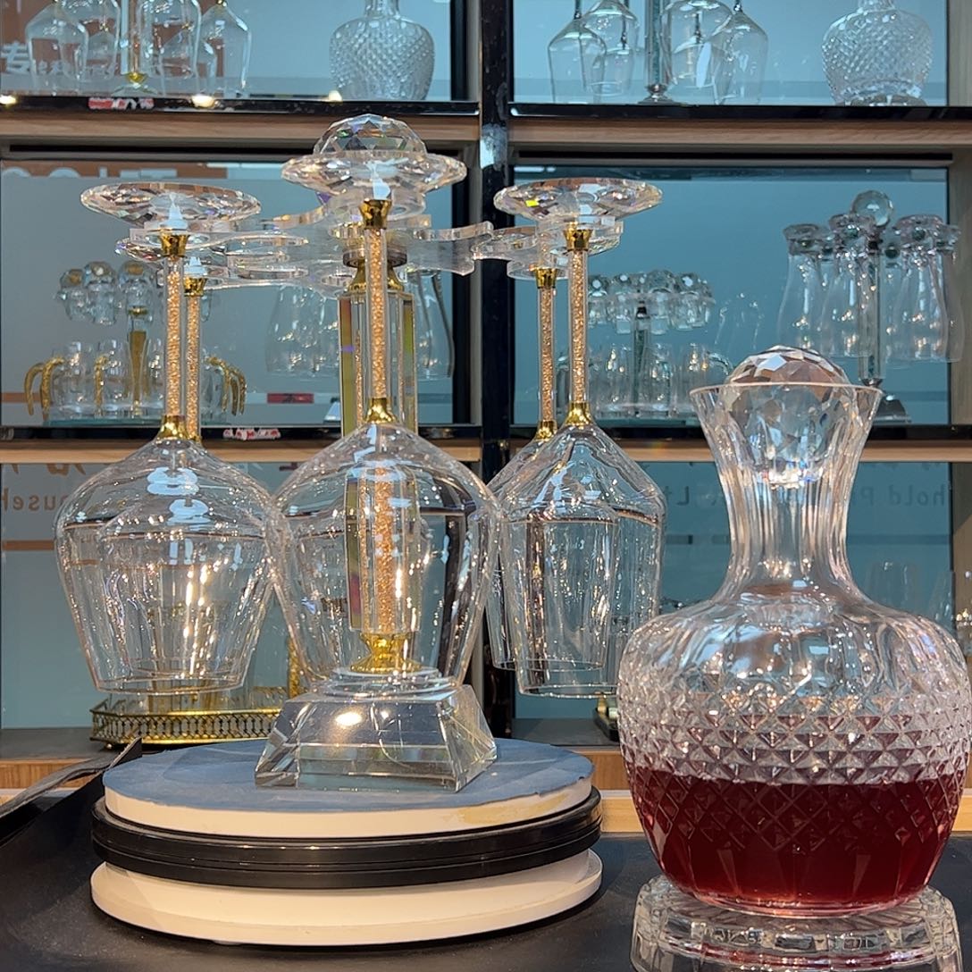 手柄款水晶玻璃红酒杯白酒杯啤酒杯