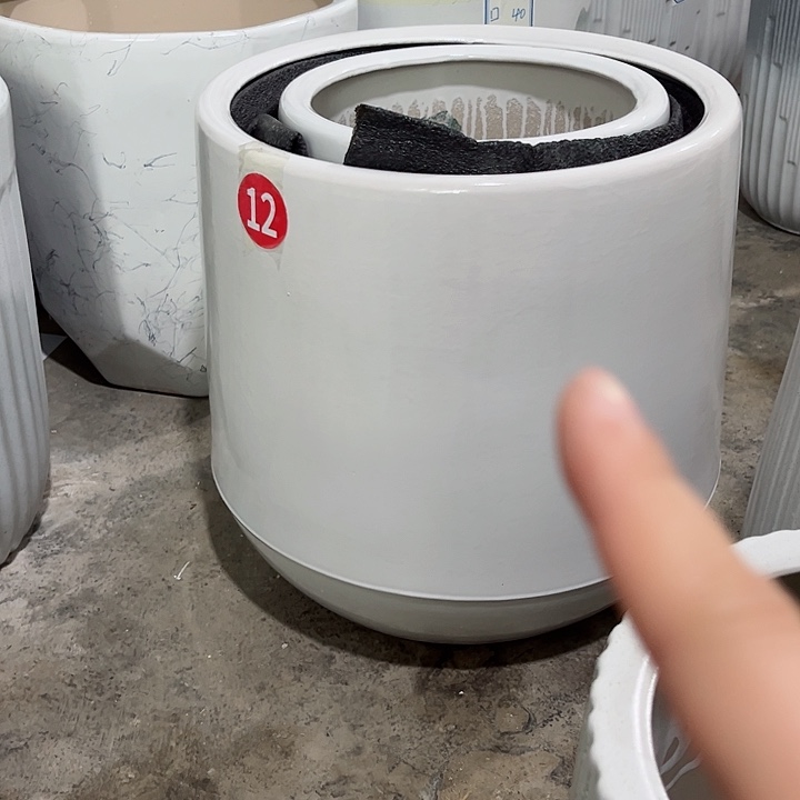 红陶陶瓷花盆默认微瑕