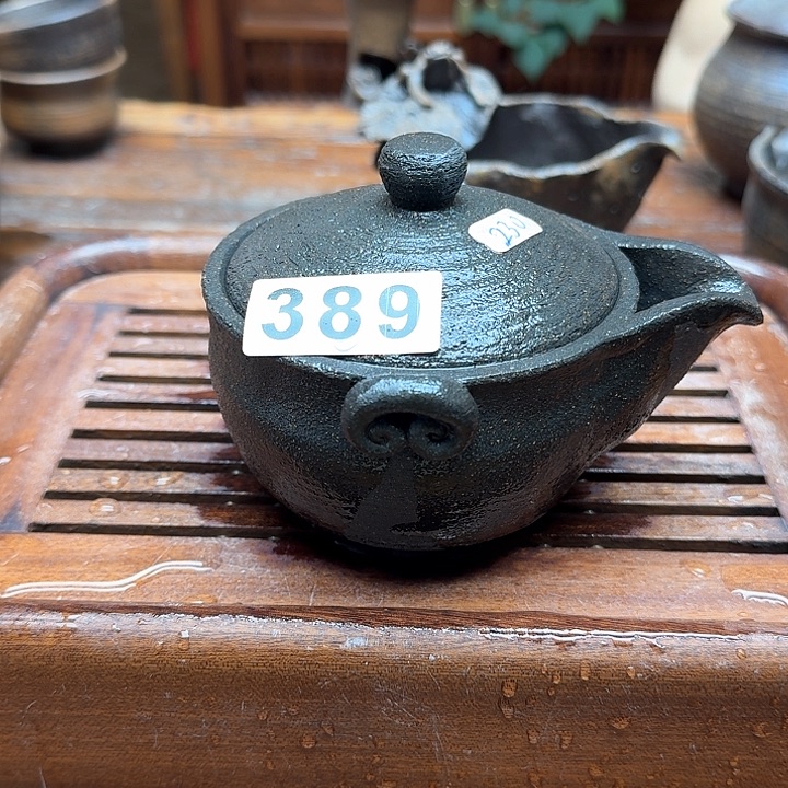 纯手工制作粗陶茶具