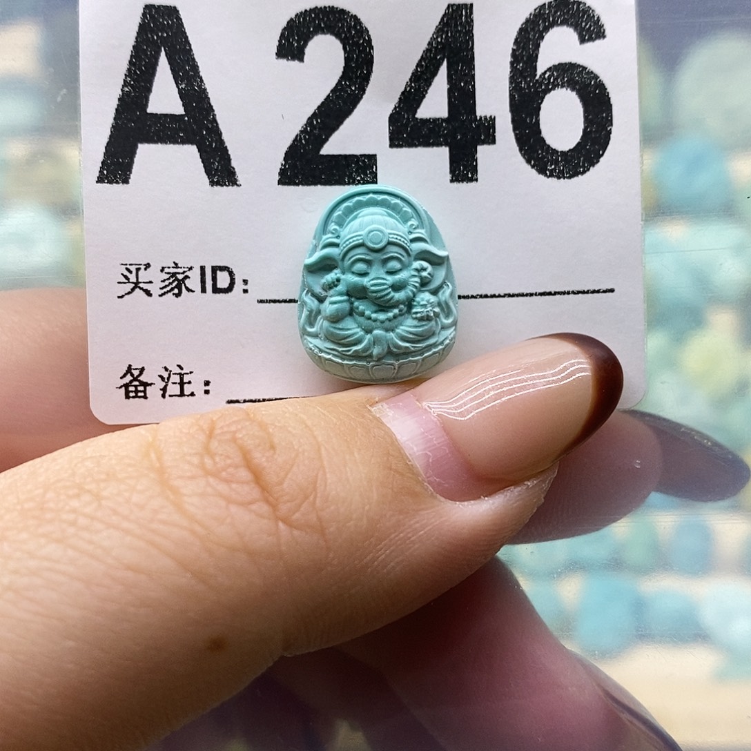 绿松石未镶嵌绿松石配饰定制