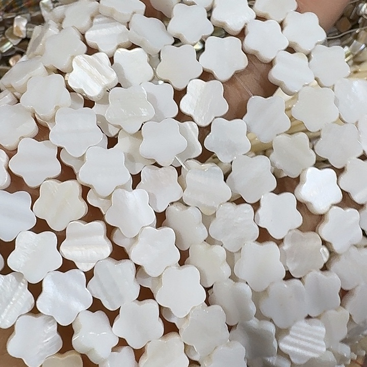 玛瑙/玉髓合金珠宝半成品2条10mm五瓣花