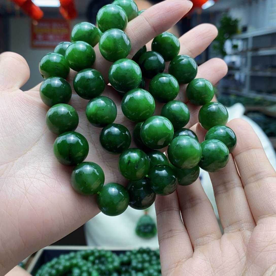 和田玉手串未镶嵌多样性发货 拍一发一